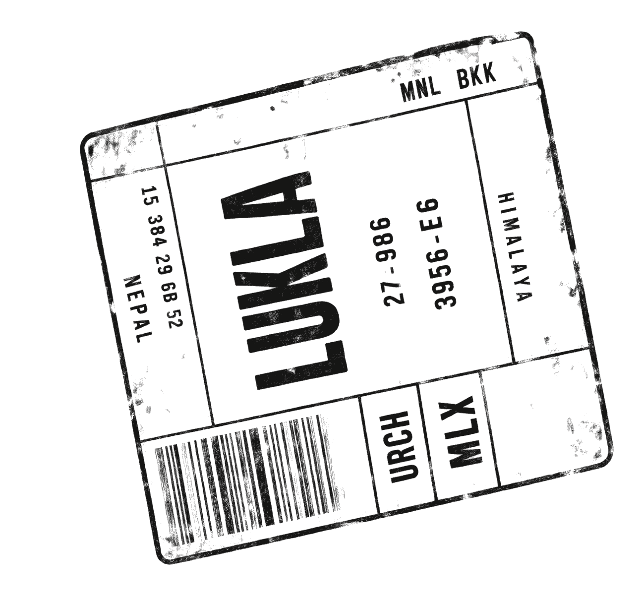 Lukla, Nepal baggage tag