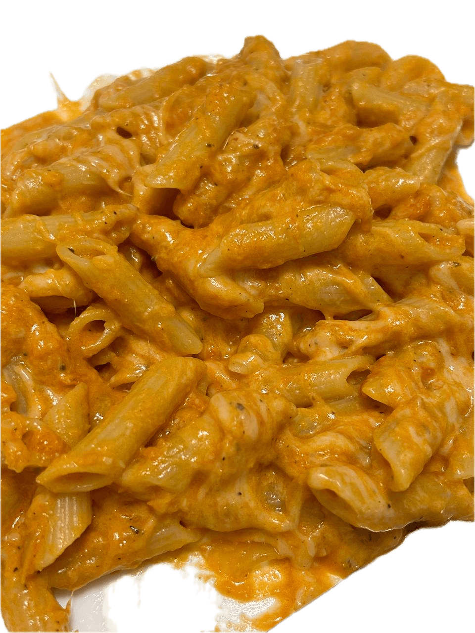 My creamy tomato penne, with plenty of melted cheese